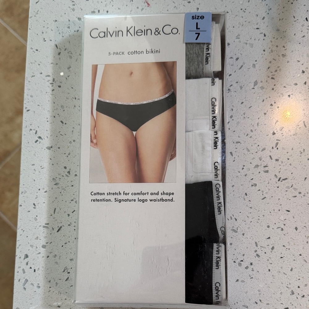 Calvin Klein Black White and Gray Cotton Stretch Underwear